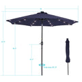 Mirela 108'' Lighted Market Umbrella